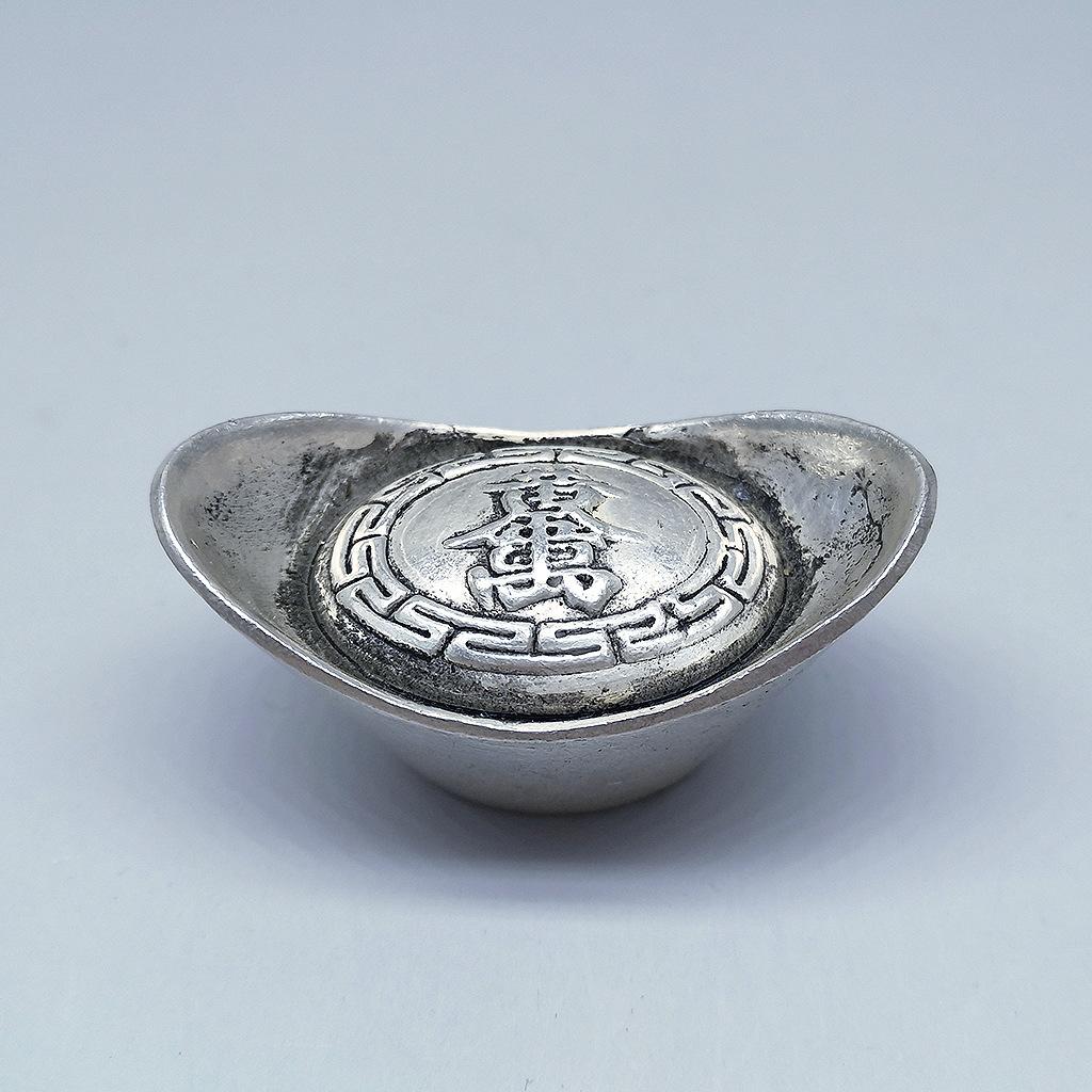Große Qing-Dynastie Silber, antikes Silber, Barren, Film- und Fernseh-Silberrequisiten, Antiquitäten, massive Silberbarren, Weihnachtsgeschenk, Nikolausgeschenke