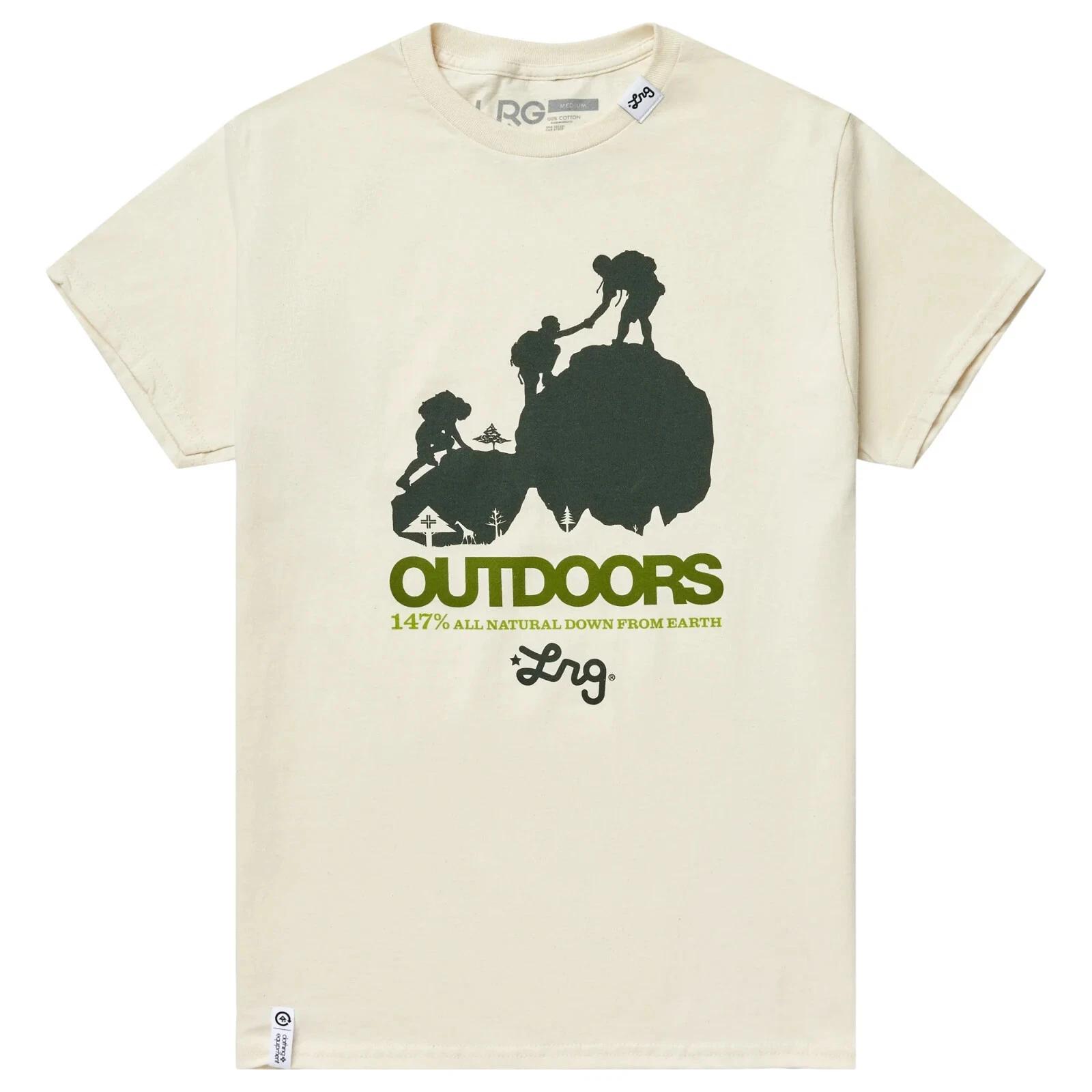 Lifted Research Group Herren LRG Explore Outdoors Creme Hemd NWT Klein S