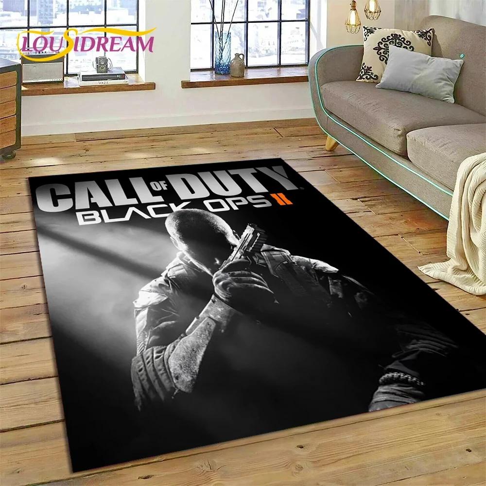 Call of Duty War Game Gamer COD Teppich für Schlafzimmer Wohnzimmer Zuhause Sofadekoration, Kinder Spiel Große Dekoration Bodenmatte Geschenk 80x120cm( 31x47in)