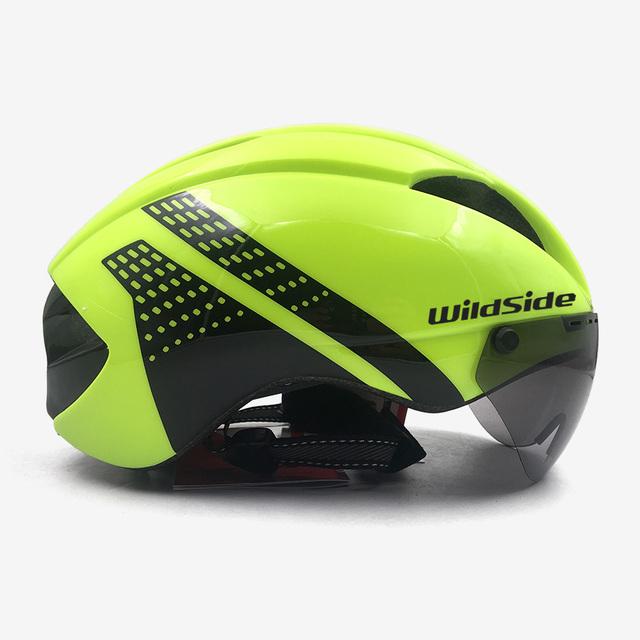 Wildside Aero Fahrradhelm Timetrial Fahrradhelm Magnetschnalle Reithelm Goggle Fahrradhelm Straße Casco Ciclismo L