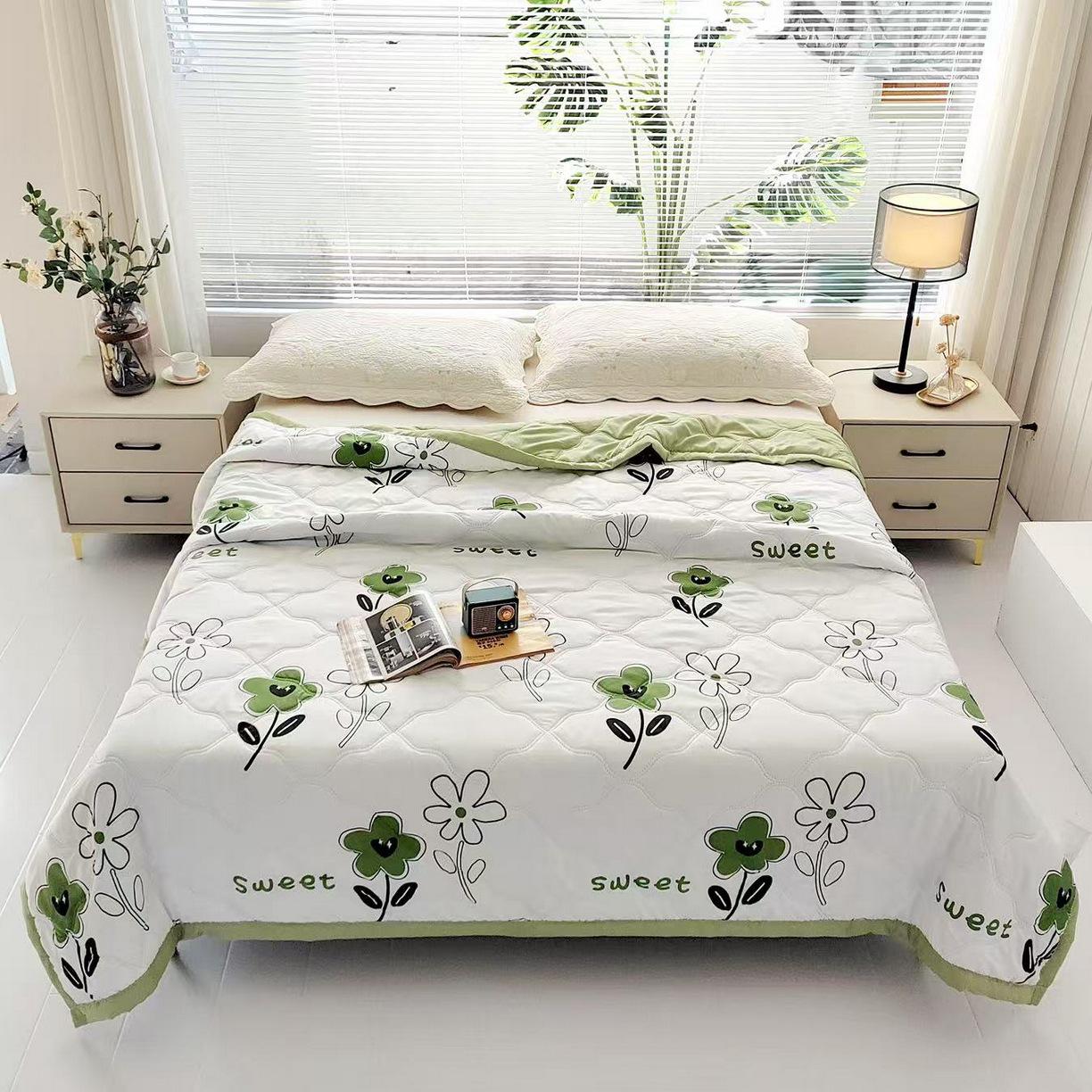 Sommer Kühle Baumwoll-Steppdecke - Perfekt für Klimaanlagen und Firmenjubiläumsgeschenke 100*150 - Summer Quilt Only