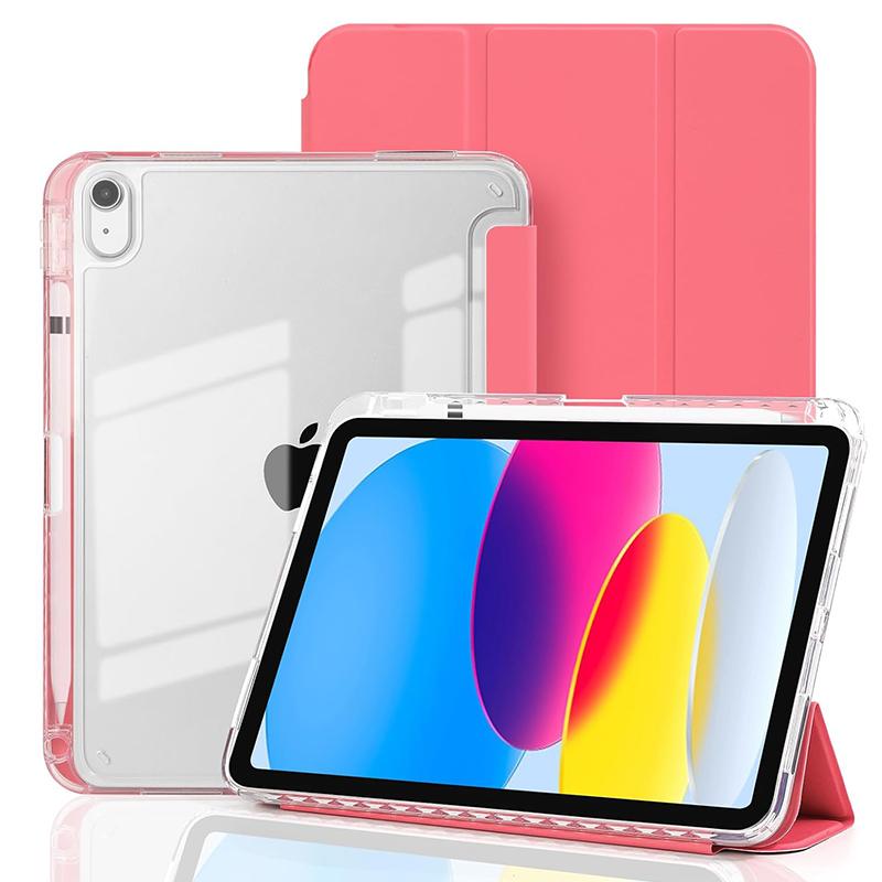 Hülle für iPad A16 11. Generation 11 2025 & iPad 10. 10,9 Zoll 2022 Harte Acrylhülle mit Stifthalter Klare Rückseite iPad A16 11th Generation 11' 2025&11'&PU