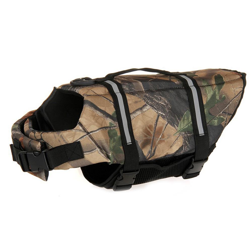 Hunde Schwimmweste Mit Reflektierendem Streifen Verstellbar Hoher Auftrieb Hunde Schwimmweste Ripstop Hunde Schwimmweste Haustier Schwimmweste Badeanzug (Camouflage,XXS) camouflage