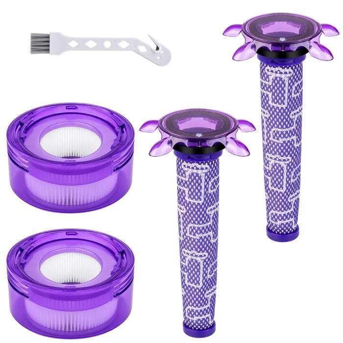 Filter Kompatibel Dyson V8 Advanced (SV25) Vorfilter Stern + HEPA-Filter Set Ersetzt 965661-05 967478-05 Phonillico®