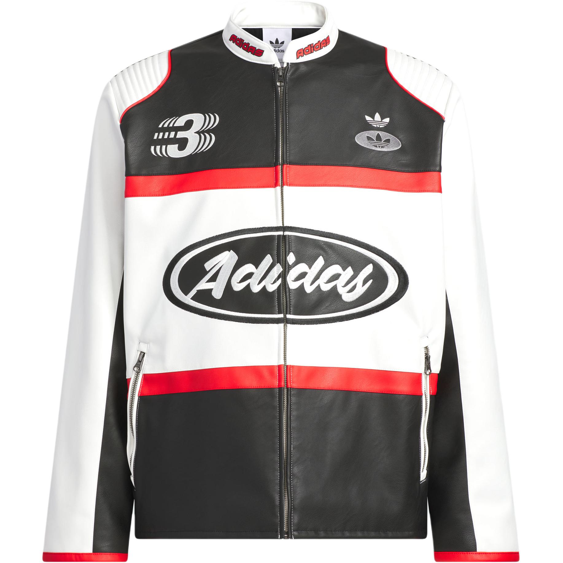 Adidas Originals SS25 Rac Pltr Jacke Herren Jacke Weiß Schwarz JM8031 2XL