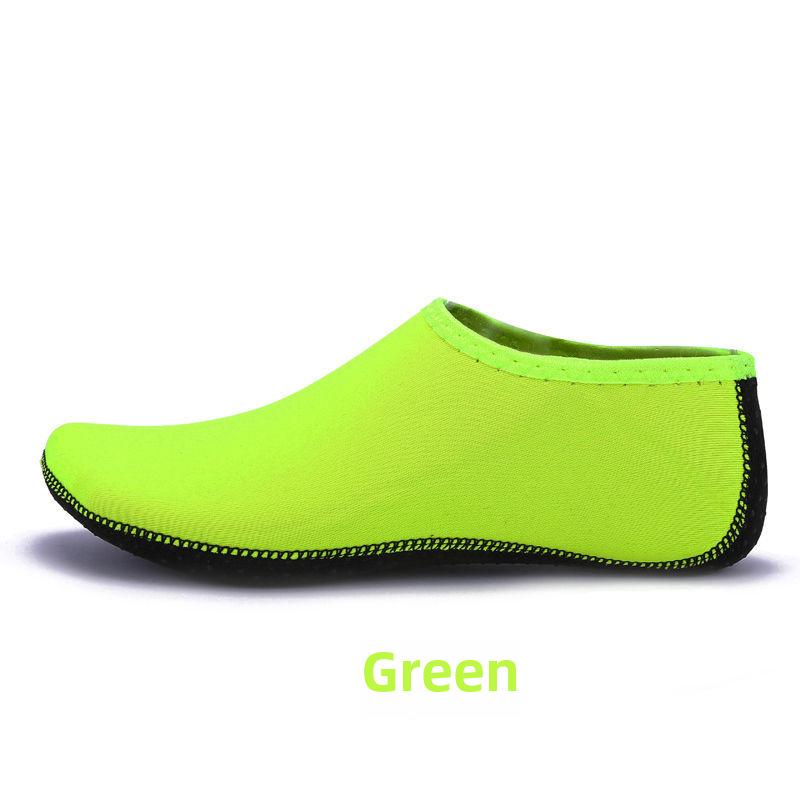 Unisex Strandsocken: Rutschfeste, weichsohlige Schwimm- & Schnorchelschuhe für Herren, Damen & Kinder - Ideal zum Tauchen, Waten und Bachwandern. L (38-39) fluoreszierende grün
