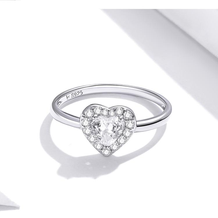 925 Sterling Silber Schmuck Sets Klar Cubic Zirkon Glänzende Herz Halskette Frauen Hochzeit Schmuck Set Luxus Schmuck gray