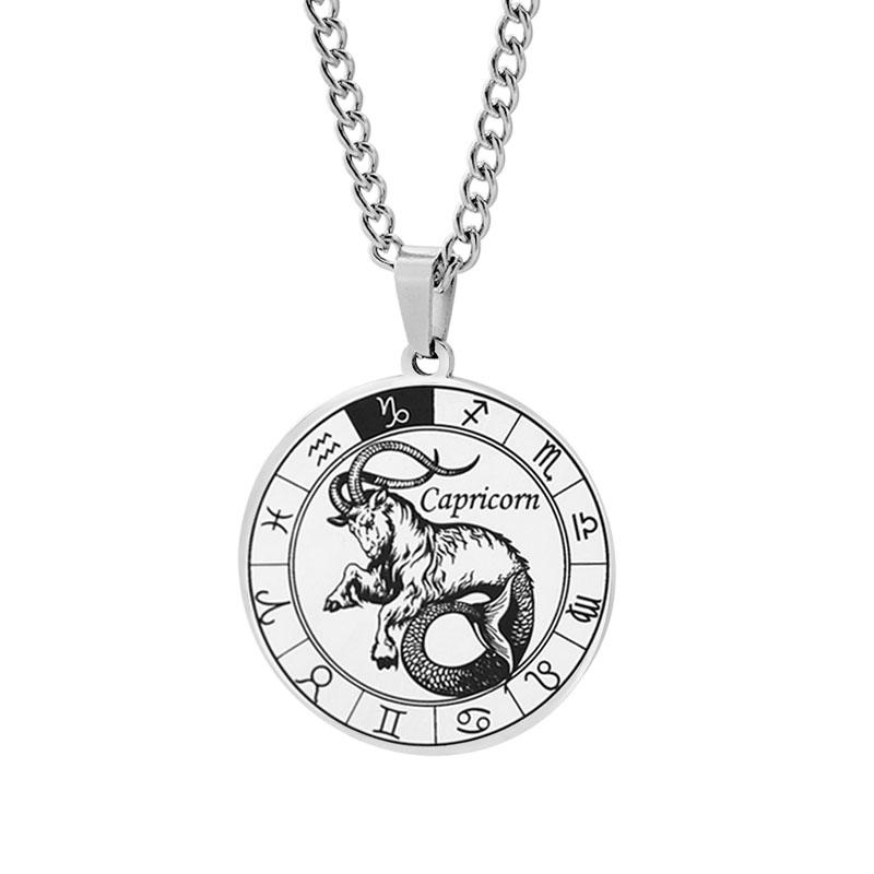 Sternzeichen-Halskette für Männer und Frauen zum besten Freund, Erkennungsmarken, Geburtstagsgeschenk, 12 Sternbilder, Halskette mit Anhänger, Schmuck