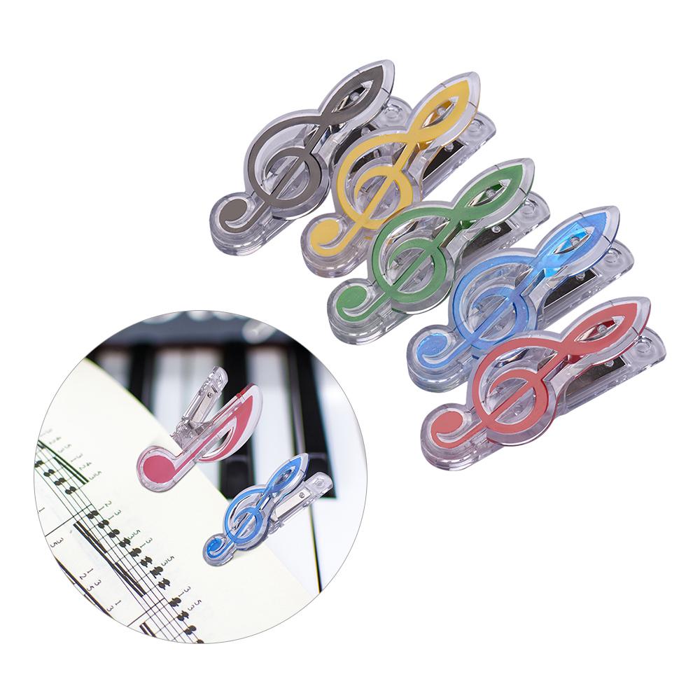 Musikklammer, Klavier, Buchseitenklammer, Violinschlüsselklammern, Lesezeichen, Zubehör 5 Treble Clef bunt