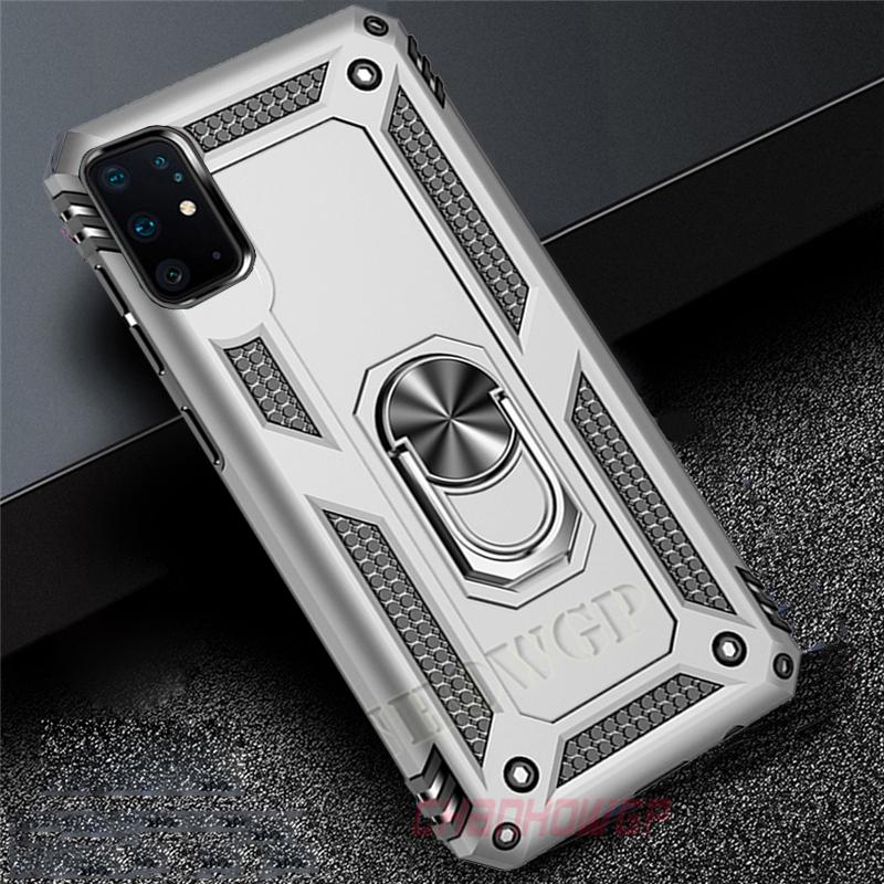 Für Samsung Galaxy A51 Fall Stoßfest Rüstung Telefon Fällen Stoßstange Für Samsung A71 A51 SM A515F A717F A 51 71 Magnet auto Halter Ring Abdeckung Samsung Galaxy A71 silber