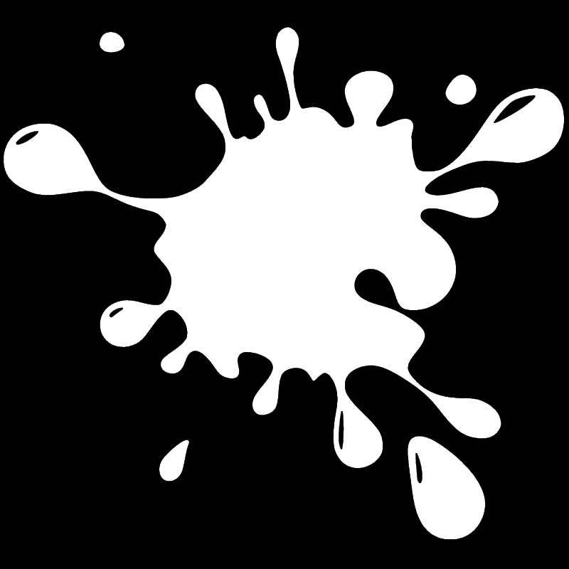 CK2056# Blot-Aufkleber auf dem Auto, Vinyl-Aufkleber, wasserfest, Dekoration für Heckscheiben-Autoaufkleber 15x13.8cm weiß