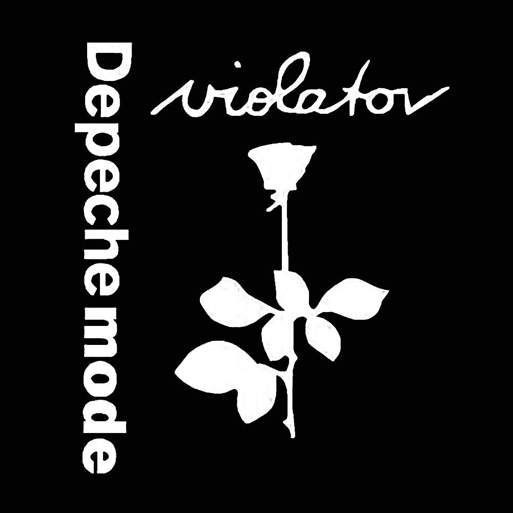 Stilvolle Depeche Mode Violator Rose Flower Auto Fahrzeug Reflektierende Aufkleber Aufkleber Dekor Auto Aufkleber weiß