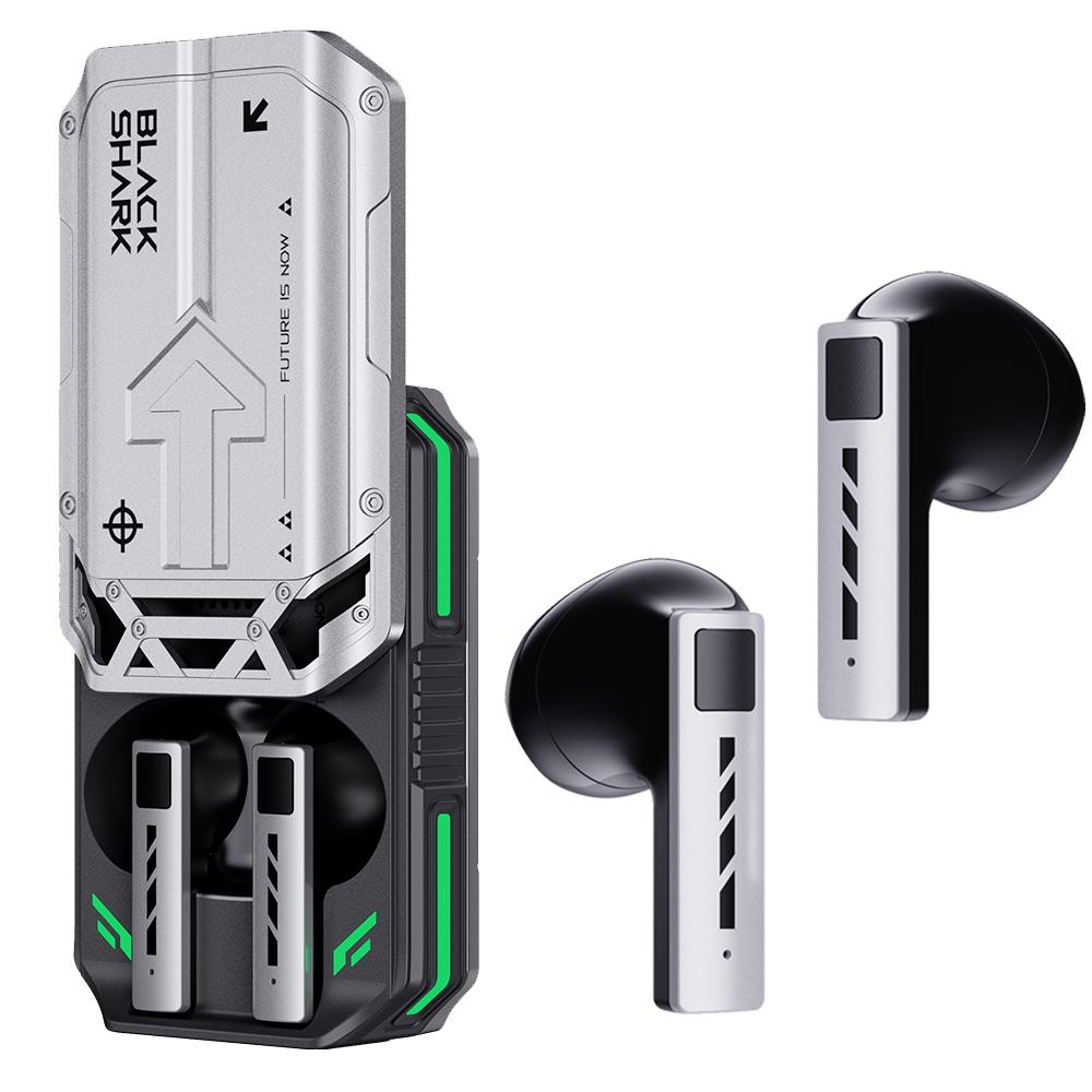 Bluetooth-Kopfhörer Black Shark T11 Mit Bluetooth 5.3, Stereo-Geräuschunterdrückung Und RGB-Beleuchtung grau