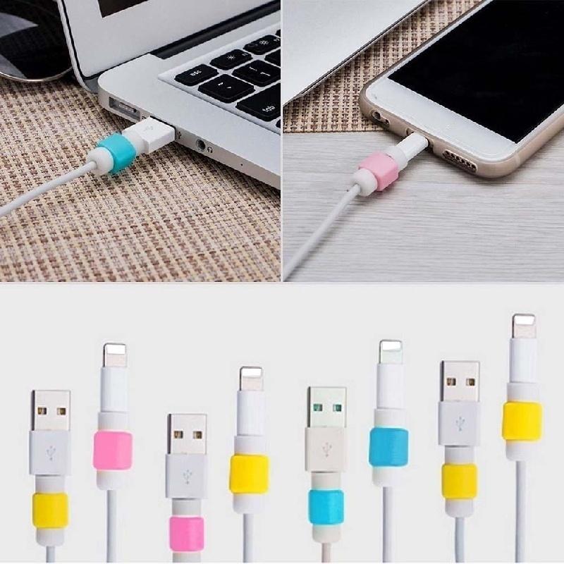 10x Protector Saver Abdeckung für Apple iPhone Lightning USB Ladekabel Kabel