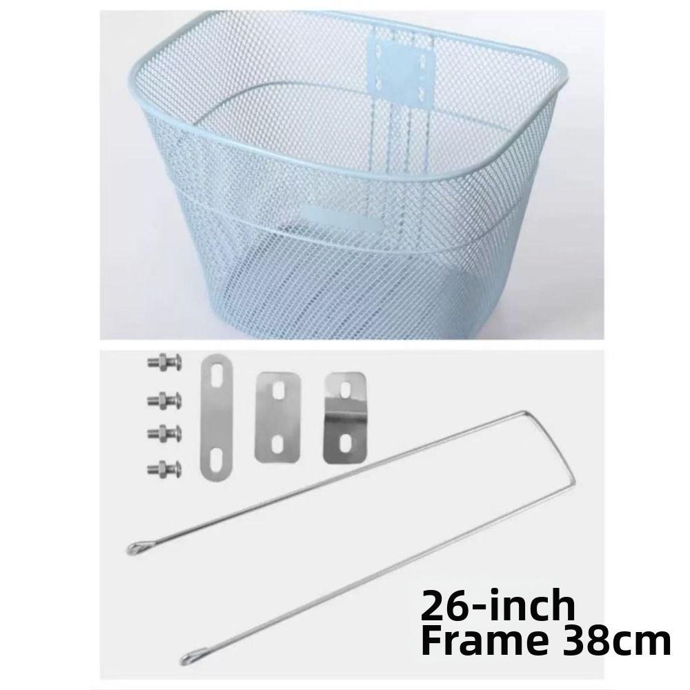 Metall Großer Einkaufskorb Verstellbarer Fahrrad-Heckkorb Neuer Fahrrad-Frontkorb Light Grey Support
