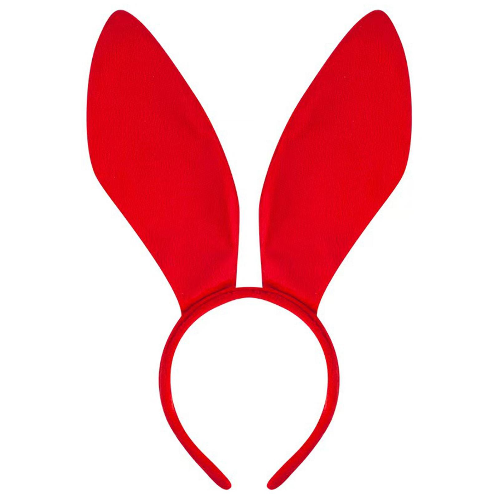Kinder Cosplay Hasen Stirnband für Party Halloween Kopfschmuck für Musikfestivals Fotoautomaten Requisiten für Mädchen Foto-Requisiten rot