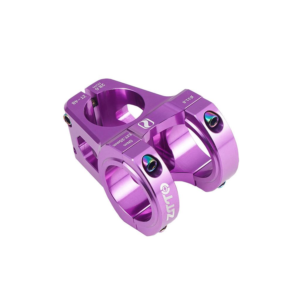 31,8*35mm Kurze MTB Vorbauten Fahrrad Aluminium Legierung Lenker Vorbau für Rennrad Mountainbike violett