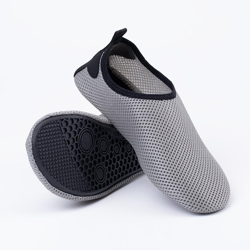 Mesh Weiche Sohle Leichte Casual Fitness Paar Eltern-kind-Strand Schuhe Socken Outdoor Fitness Laufschuhe 46/47 grau