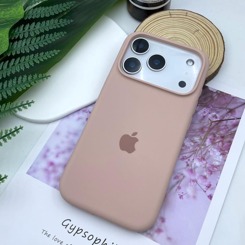 Handyhülle aus flüssigem Silikon für Apple iPhone 17 Pro Max - Einfarbig Große Aussparung Stoßfest Vollständige Abdeckung für iPhone 16/15/14/13/12/11/Pro/Plus/17 Air iPhone 17 Air rosa