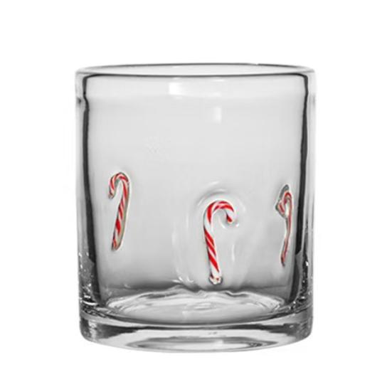 Weihnachts-Ikone Glas Feiertags-Themenlose Trinkgläser Einzigartiges Textur-Design Glaswaren Weihnachten Erntedankfest Partydeko 1pc Christmas