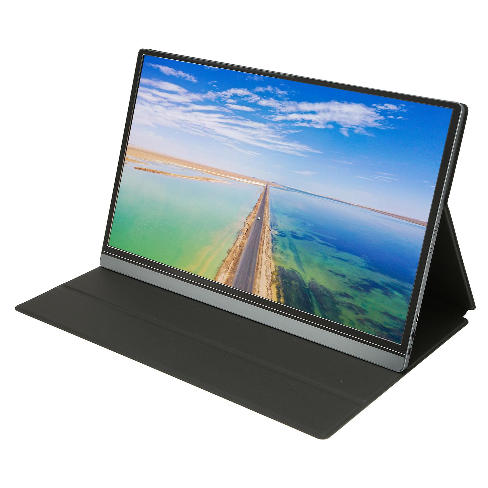 15,6 Zoll tragbarer Monitor FHD IPS 1080P Dual-Lautsprecher Tragbarer Gaming-Monitor Laptop-Bildschirm-Extender US Plug