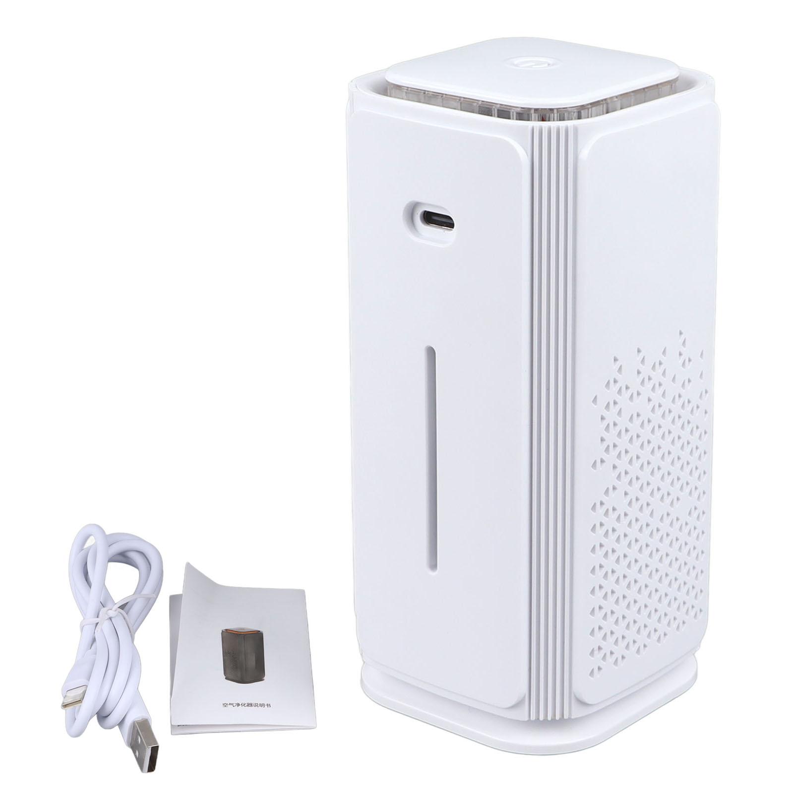 Weißer Luftreiniger Negativionen Auto-Luftreiniger Dreifach-Filtersieb Auto Kompakter Anionen-Reiniger