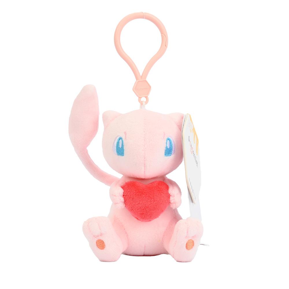 Pokemon Pikachu Bisasam Glumanda Kawaii Plüschtier Anhänger Schultasche Rucksack Anhänger Schlüsselanhänger Kleine Puppe Geburtstagsgeschenk white