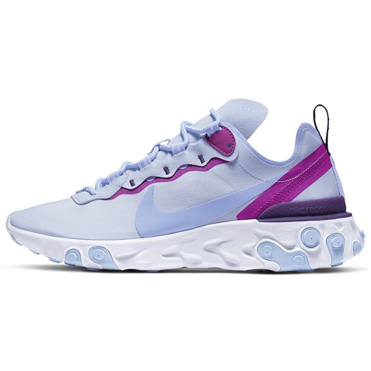 Nike React Element 55 Football Grey Psychic Blue Damen BQ2728-008 36