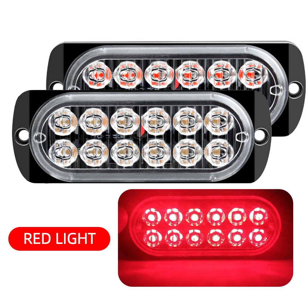 Auto-Warnleuchte Auto-Lichter-Montage Auto-LKW-Notseitenleuchte 12 LED Auto-Styling-Signalleuchte LED-Warnleuchte