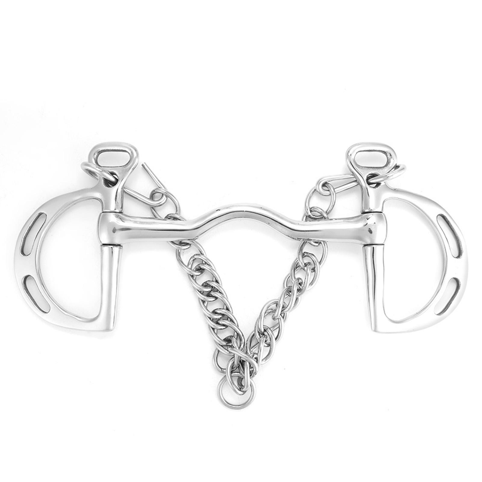 Edelstahl Kimberwicke Gebiss Low Port Mundstück Pferd Kauen Mundrolle(125mm)