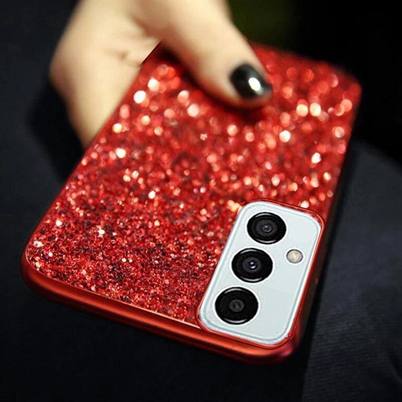Glitzernde, weiche Silikonhülle für Samsung Galaxy S24 S23 FE S22 S21 S20 Ultra Plus A55 A54 A34 A35 A25 A24 A04S A14 A13 A23 A12 A51 A71 4G Cover Samsung Galaxy A13 5G