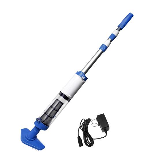 Akkubetriebener Poolstaubsauger Wiederaufladbarer Hand-Poolreiniger Starke Saugkraft Pool-Schmutzsauger für eingelassene Pools Whirlpools Spas EU gray