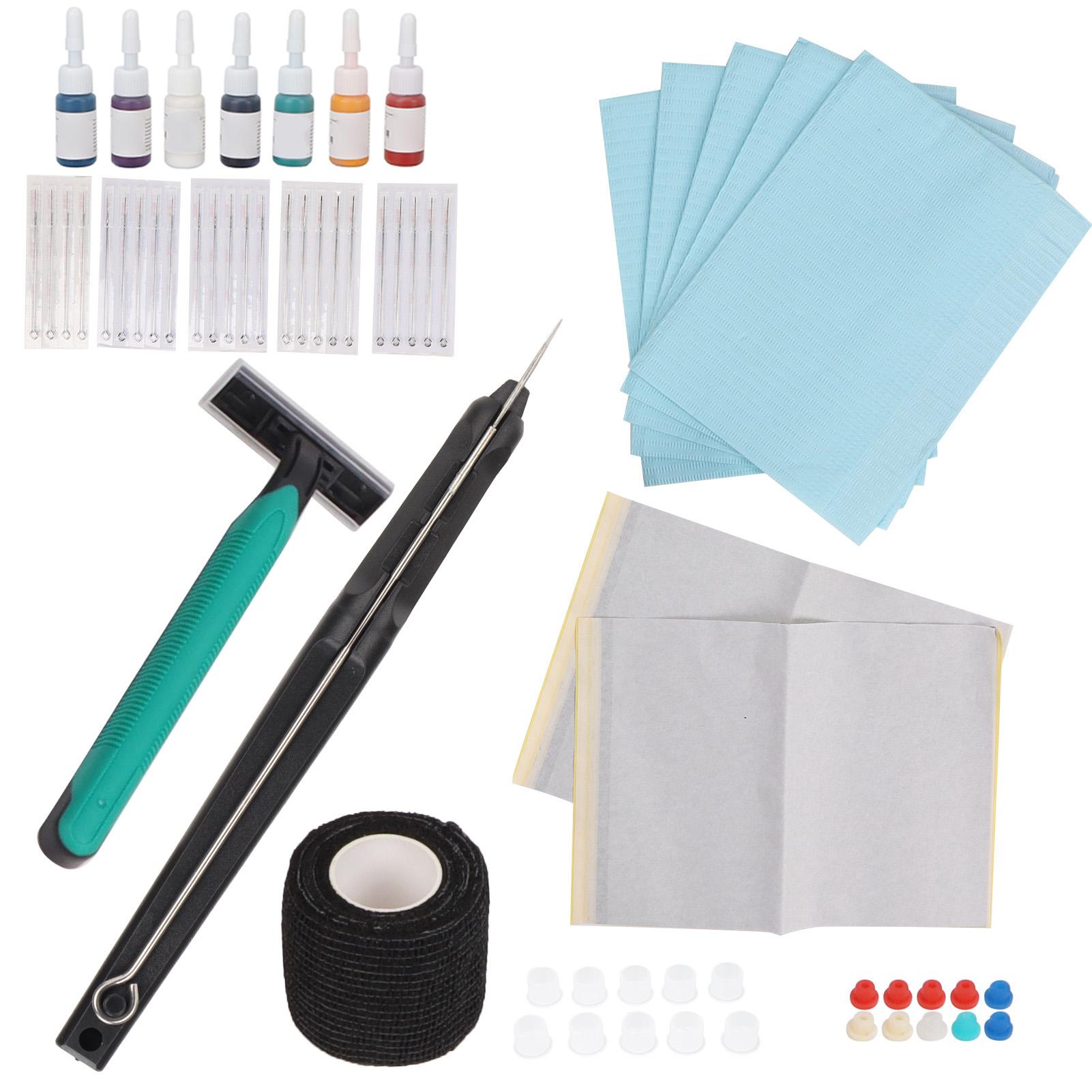 DIY Tattoo Stick Pen Edelstahl Tattoo Nadeln Elastische Bandage Tattoo Farben Traditionelles Tattoo