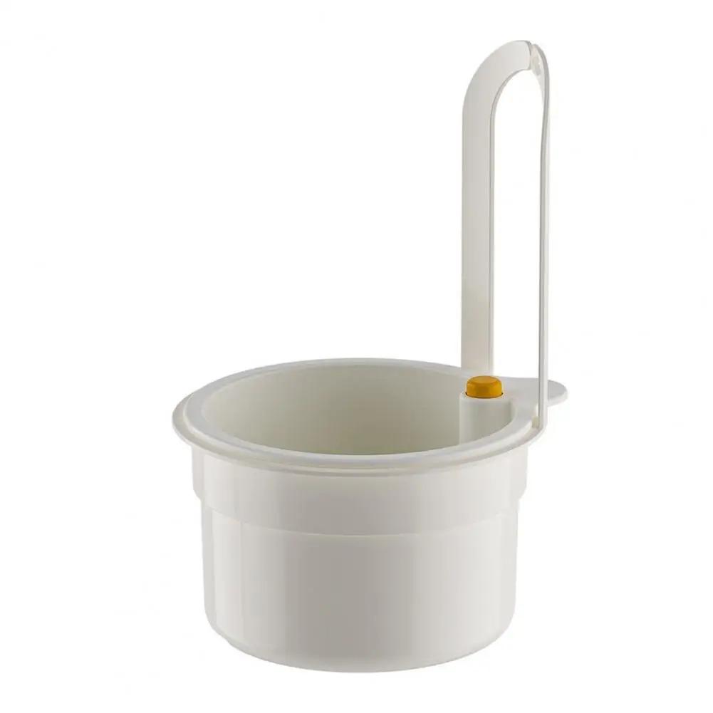 Spülbeckenablaufkorb Hängebeutel Wasserhahn Spülschwamm Aufbewahrungsregal Küchenbedarf Spülbecken Nicht perforierter Hängekorb Küchenzubehör 1PCS (S-8.5*5.3cm) weiß
