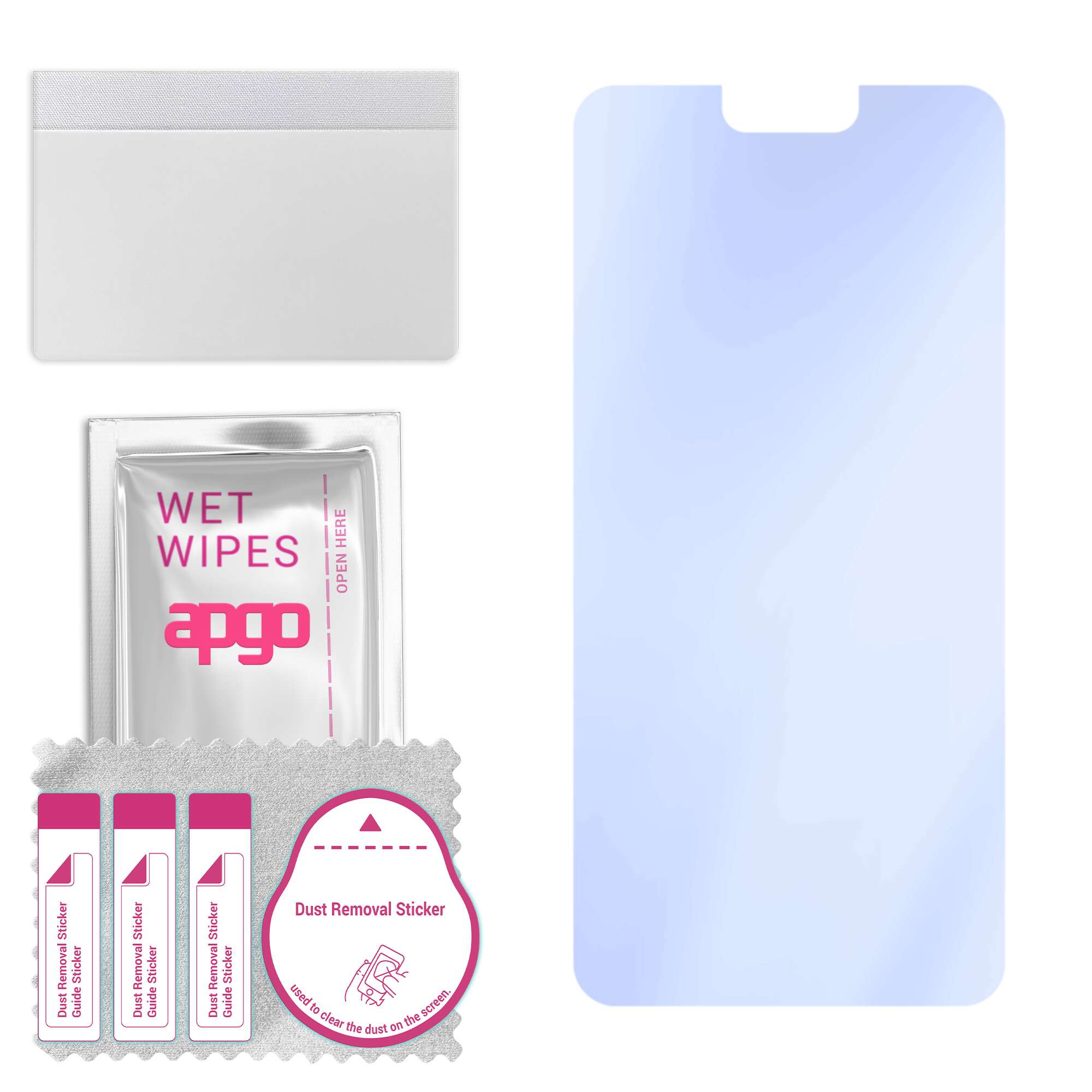 apgo Ultra-Clear 9H Hybrid protective glass compatible with Blackview BV 9700 Pro, flexible nano glass, great replacement for tempered glass, scratch-