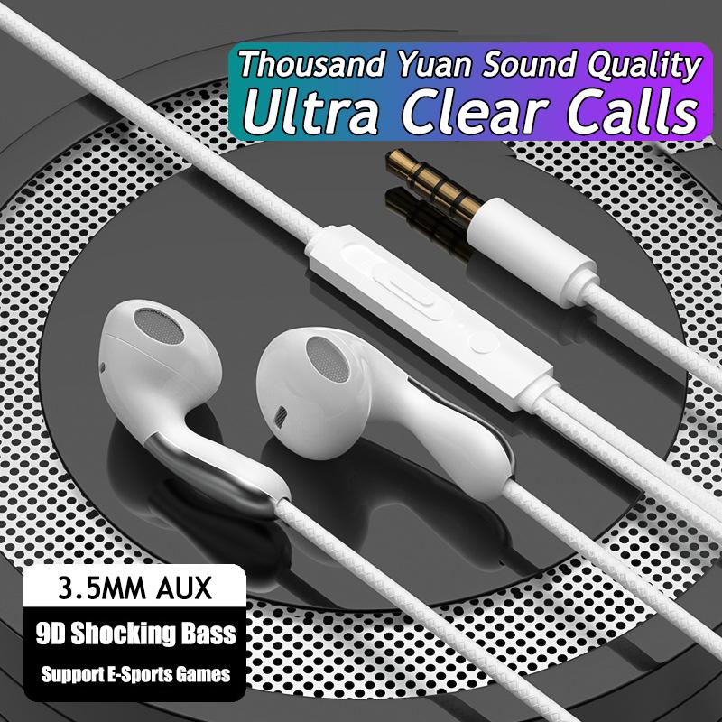 9D HIFI Heavy Bass Waterdrop Stil Kabelgebundene Kopfhörer 3,5 MM AUX/Typ-C Digital Chip Headsets Für iPhone 15/16 Samsung Xiaomi Android Tablet PC 3.5MM AUX White