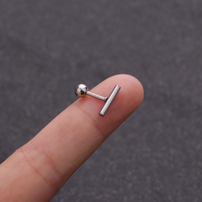 Blatt Edelstahl Knorpel Nagel Ohr Nagel Für Frauen Zurückschieben Ohr Knochen Nagel Helix Ohrring Kristall Mode Schmuck 01