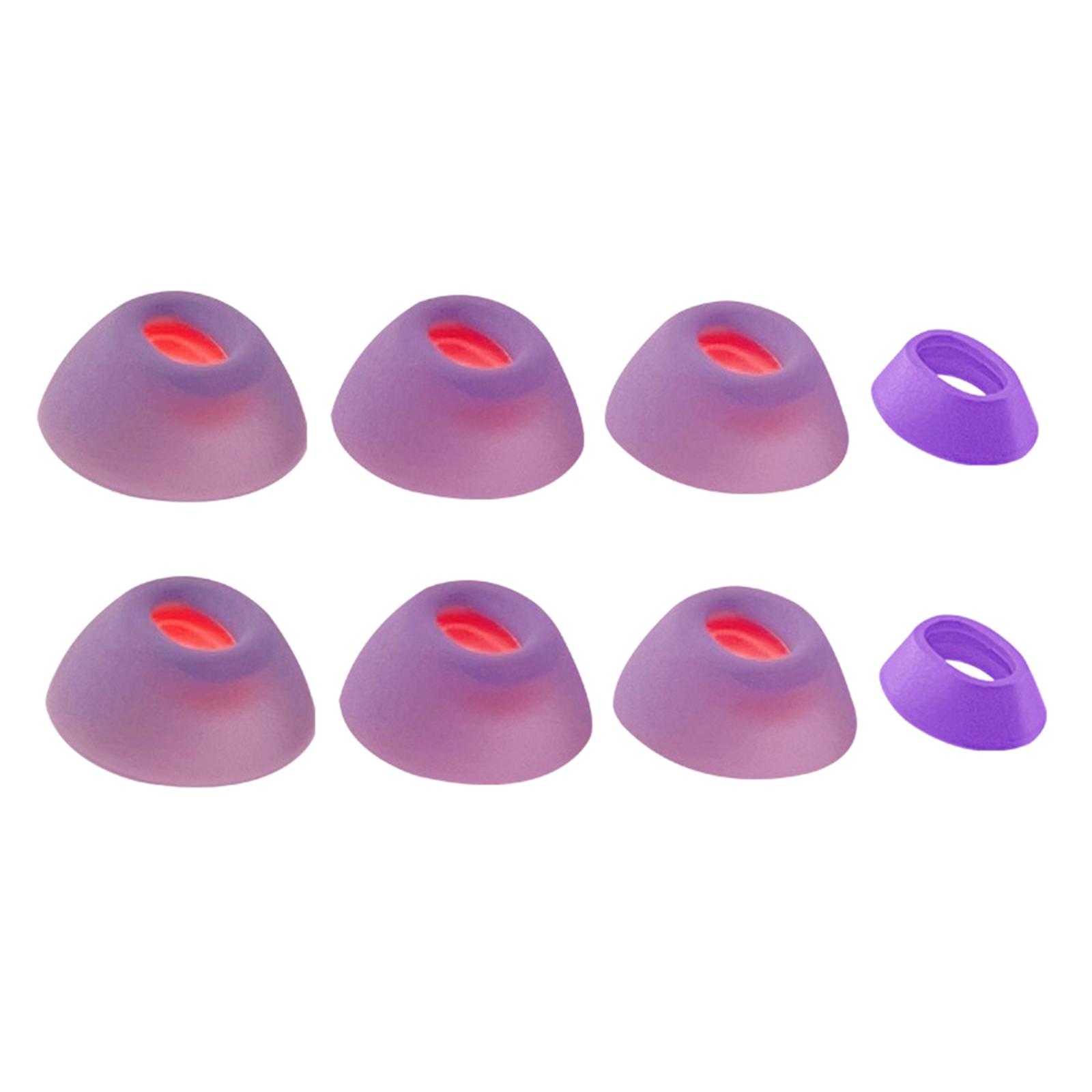 Silikon-Ohrstöpsel für JBL Tune Flex In-Ear-Bluetooth-Kopfhörer, Ersatz-Ohrstöpsel, superweich violett