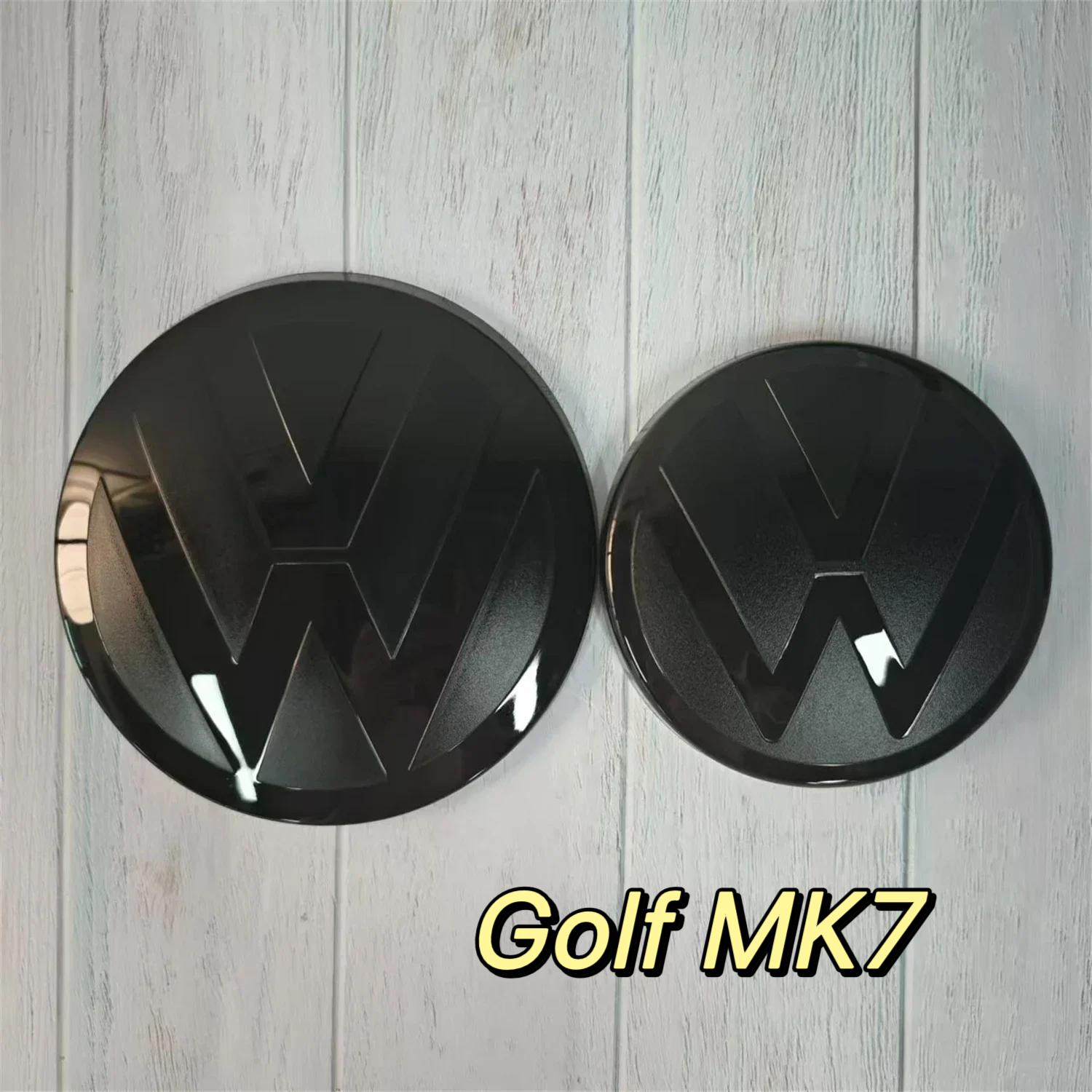 BTA1 2026 Heiße Embleme Für VOLKSWAGEN VW 2 Stück Vorder- und Hinteremblem Für VW Golf 6/Golf 7/Golf 7.5/Golf 8 Beeinflusst ACC Nicht Modifiziertes Schwarzes th3