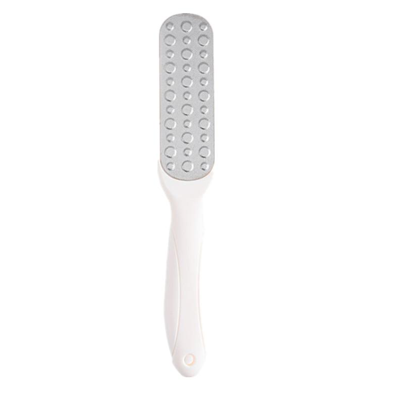 Große Pediküre doppelseitige Fußpflege Home Maniküre Gerät Nagelhautentferner Schwielen abgestorbene Haut Fersenreibe Scrubber Grinder weiß