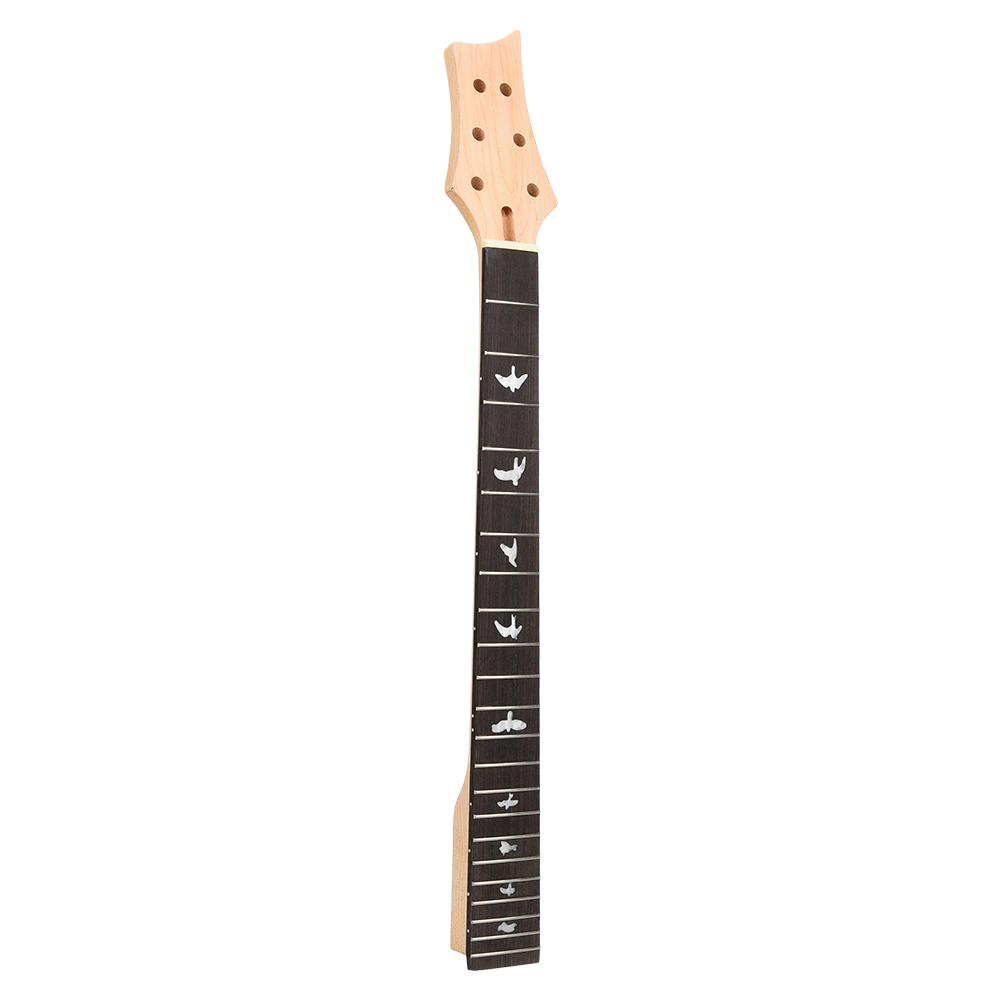 Gitarrenhals 22 Bünde Massivholz Ebenholz Griffbrett für E-Gitarre Musikinstrument