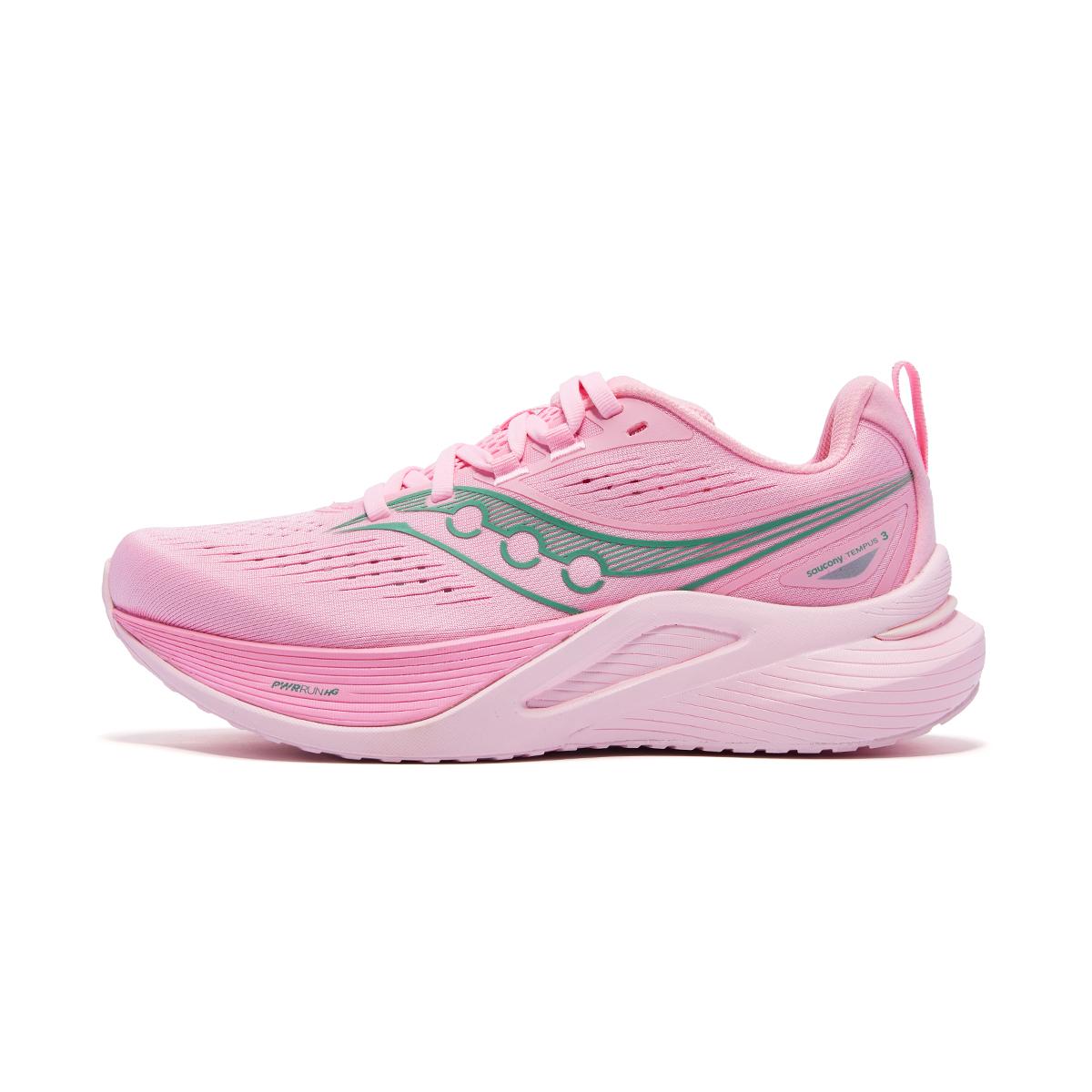 Saucony Tempus 3 Bequeme Weiche Atmungsaktive Stützende Reaktionsfreudige Trainings Laufschuhe Damen Laufschuhe Rosa S18251-5 37.5
