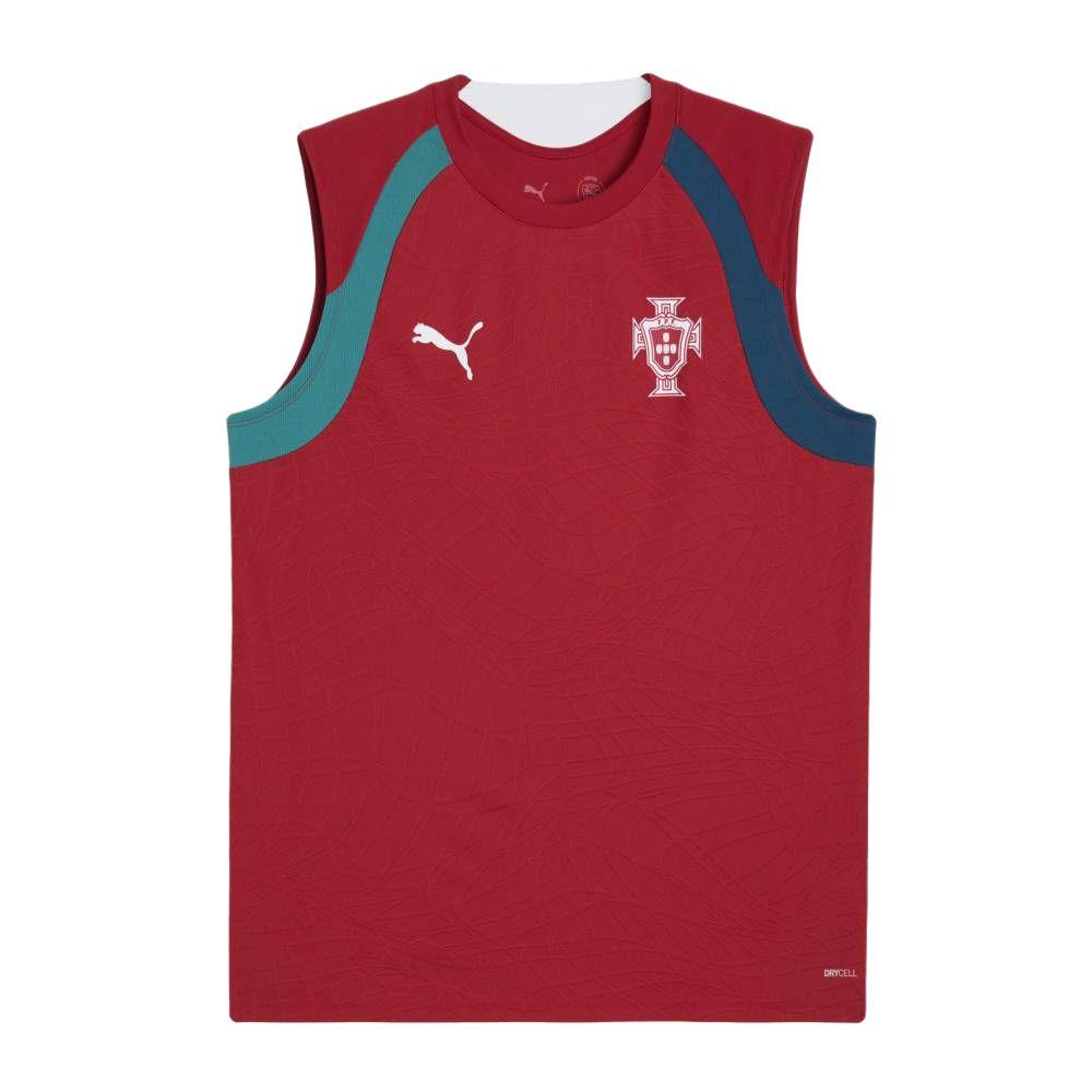 Puma Portugal Nationalmannschaft Trainings-Westen Feuchtigkeitsableitend Enganliegend Gemustert Ärmellos Schnelltrocknend Herren Oberteile 784770-16 L