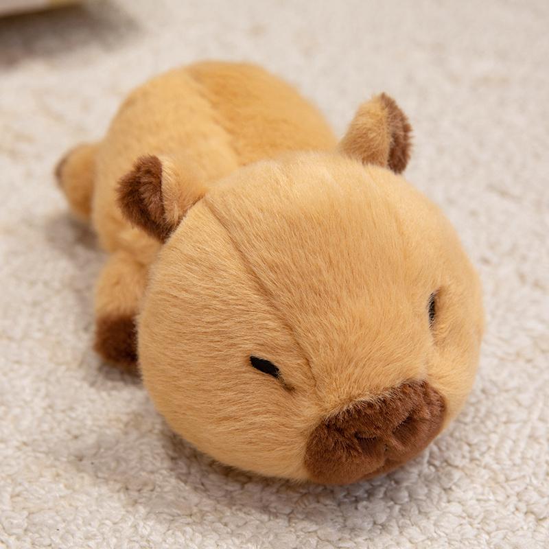 Capybara Plüschtier 20/36cm Kawaii Capybara Plüschtier Bauchlage Capybara trägt Pullover Wohnzimmerdekoration Kindergeburtstag Weihnachten Geschenke 20cm