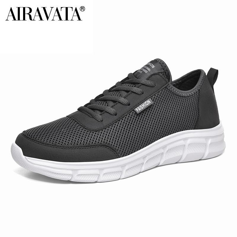 Männer Casual Schuhe Mesh Atmungsaktive Männliche Schuhe Tenis Schuhe Outdoor Schuhe Turnschuhe Plus Größe 39-48 48 dunkelgrau