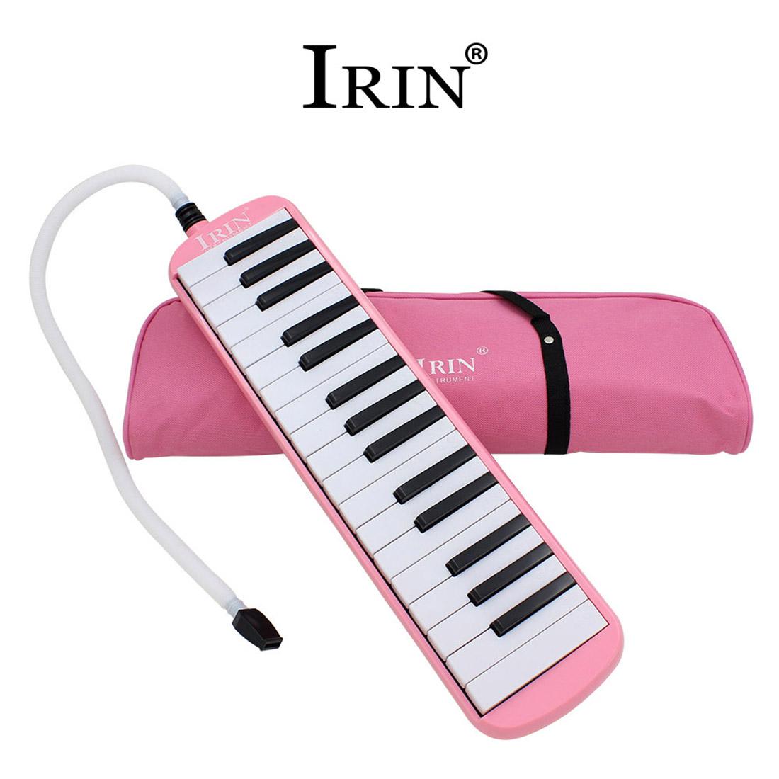 32 Klaviertasten Melodica Musikinstrument für Musikliebhaber Anfänger Geschenk mit Tragetasche rosa