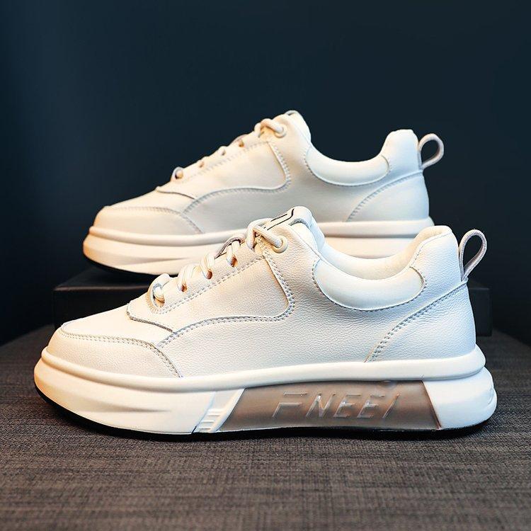 Damen Weiße Schuhe Damen Neue Schuhe für Frühling Beliebte Plateau Frühling Sport Joker Studenten Board Schuhe 40