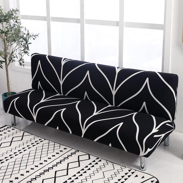 Elastische Sofa-Bettbezüge für Wohnzimmer, Sofa, Handtuch, rutschfeste Sofa-Bettdecke, Baumwoll-Strech-Schonbezug L 185cm - 200cm