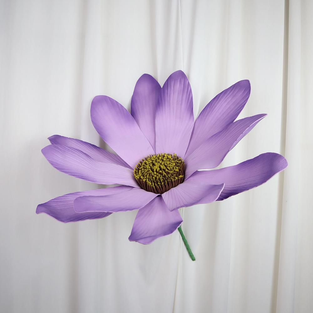45cm Simulations-Gänseblümchen Riesige Willkommensblume Neue Kunstblumen Blumen Show Requisiten violett