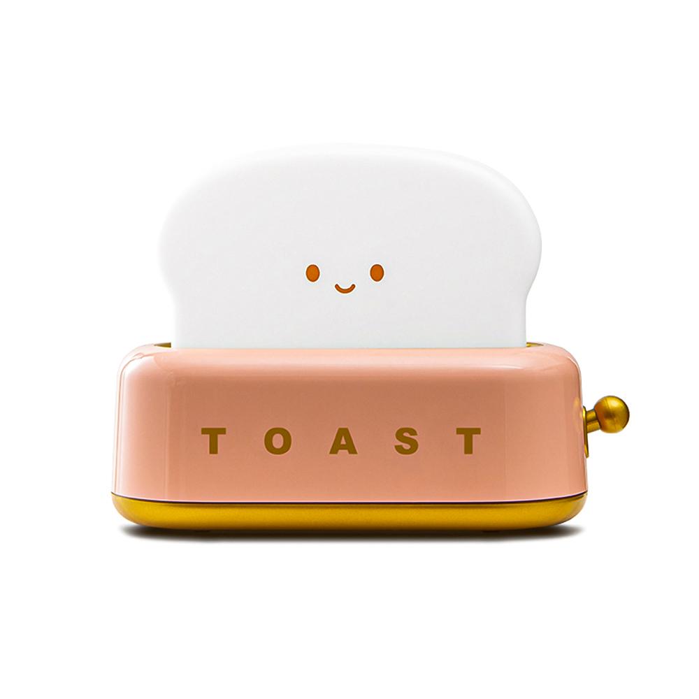 Mini-Nachtlichter, Toaster-Lampe für Kinder, niedliche Raumdekoration für Schlafzimmer, Wohnzimmer, Esszimmer, Desktop rosa